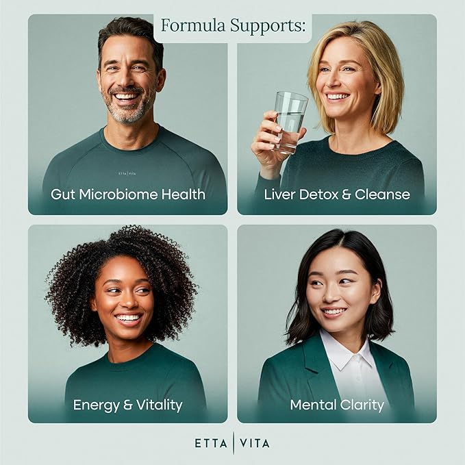 Liver Cleanse Detox &amp Repair - Microplastics Detox &amp Zeolite Supplement for Gut Health Cognition &amp Natural Energy - Glutathione NAC Chlorella Spirulina ALA Cilantro Milk Thistle No