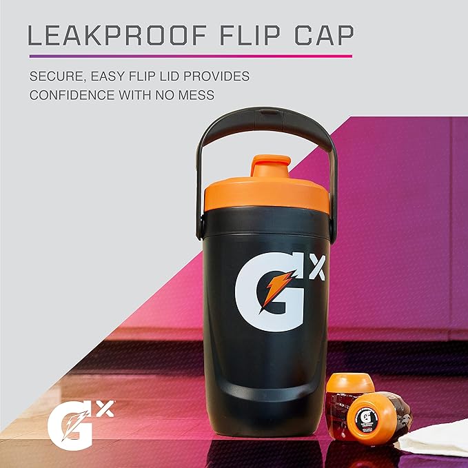 Gatorade Gx Performance Jug 64oz Leakproof Non Slip Grip Great for Athletes Red