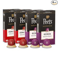 Peet's Coffee Medium Roast Espresso Capsules Variety Pack Compatible with Nespresso Original Machine 100% Arabica Coffee - Intensity 8-9 40 Count (4 Boxes of 10 Espresso Capsules)