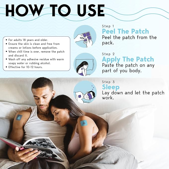 Klova Extra Strength Sleep Patches for Adults | Natural Sleep Aid with 6mg Melatonin Valerian &amp L-Theanine | Non-Habit-Forming Deep Sleep Support for Men &amp Women | 28 Patches