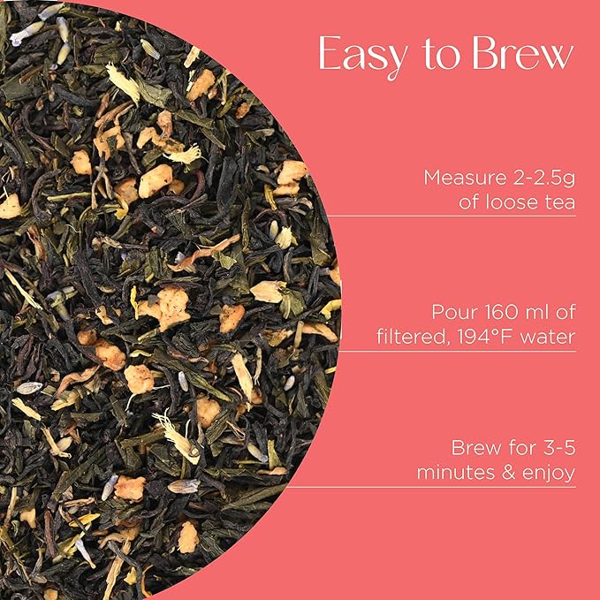 Brook37 Aurum Collection Premium Tea Gift Box - 2-Pc Loose Leaf Tea Variety Pack with Handcrafted Brass Tea Infuser | Luxury Magnetic Gift Box | Ideal Tea Gift Set