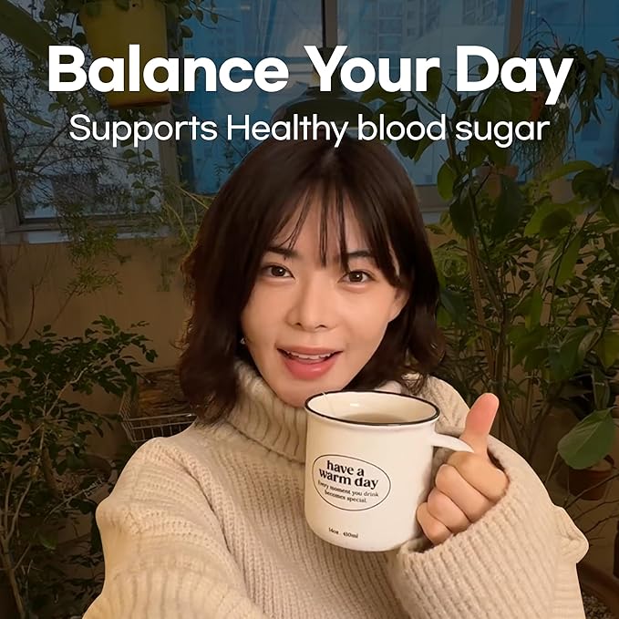 Odada Sugar Cutffee Tea Zero Sugar &amp Caffeine-Free Herbal Coffee Alternative with Bitter Melon &amp Chicory Root for Post-Meal Lightness Clean Balance &amp Daily Wellness 24 Tea Bags