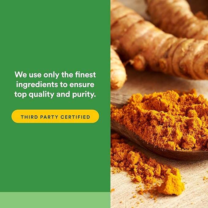 Natural Factors Turmeric &amp Bromelain 450 mg Muscle and Joint Support 180 Capsules