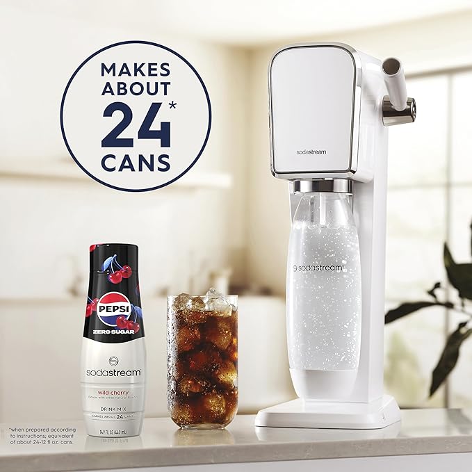 SodaStream Pepsi Wild Cherry MTN Dew Code Red Pepsi &amp Mug Root Variety Pack Zero Sugar 440ml Pack of 4