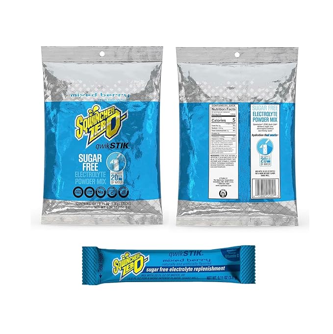 Zero Sugar Qwik Stik Bundle - Assorted Electrolyte Powdered Beverage Mix - 20 oz Yield Per Unit - Pack of 300