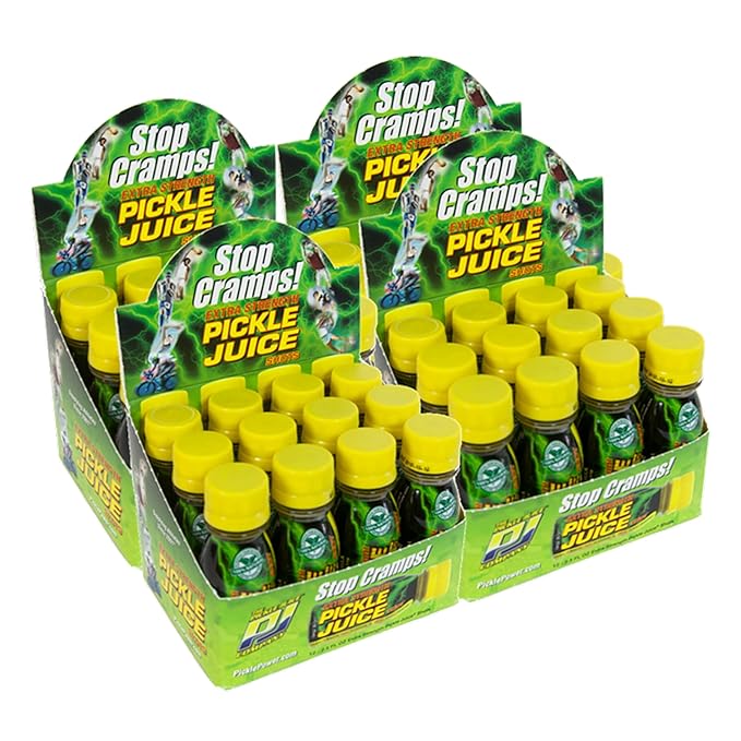 Pickle Juice Sports Drink Shots Ultra - Relieves Cramps Immediately - Electrolyte Pickle Juice Shots for Day &amp Night Time Leg Cramp Relief - 2.6 oz 48 Pack