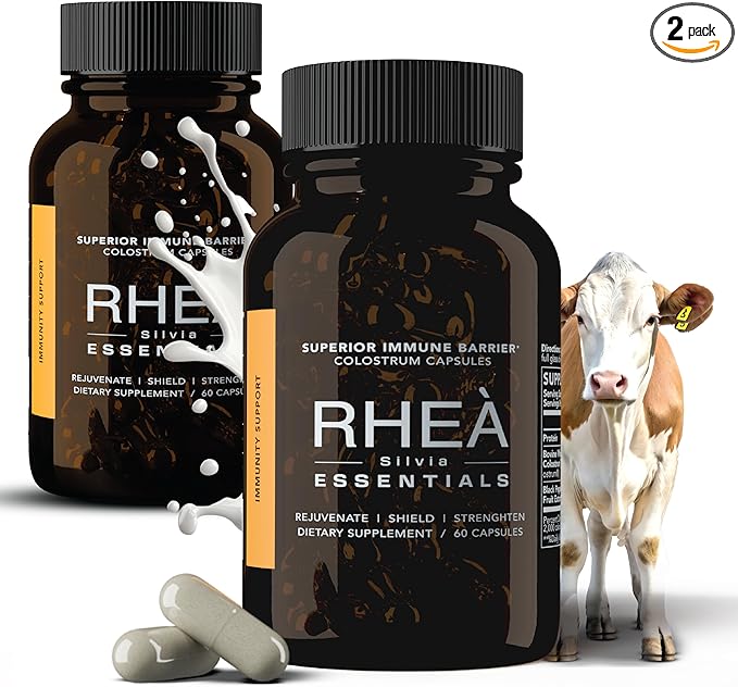 Rhea Bovine Colostrum Supplement for Women Colostrum Capsules for Gut Health Digestion Bloating Beauty Immune Support Bovine Colostrum for Humans Colostrum Pills (120caps)