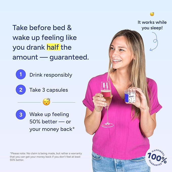 Cheers Restore | Supplement with DHM + L-Cysteine | Feel Better After Drinking &amp Support Your Liver | 24 Doses | Dihydromyricetin Cysteine Milk Thistle Prickly Pear B-Vitamins Ginger