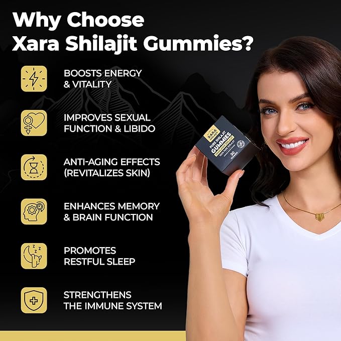 Pure Himalayan Shilajit Gummies for Men Gummies 85+ Trace Minerals &amp Fulvic Acivd No Added ssugarNatural Energy &amp Vitality Support