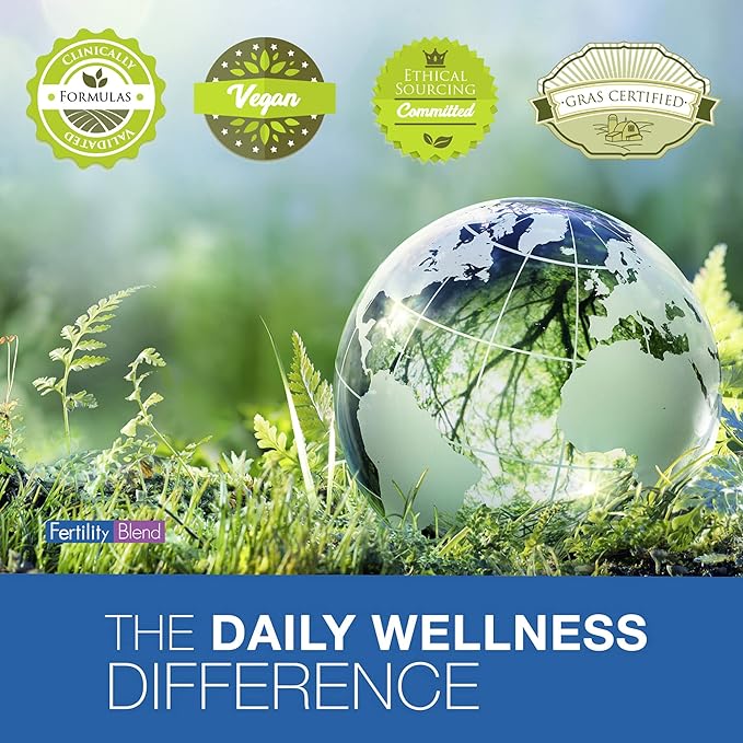 Daily Wellness for Men - Male Fertility Supplements Vitamin Blend Pills - Male Count Pre-Conception for Him - Fertility Supplements for Men - 60 Capsules 3 Pack
