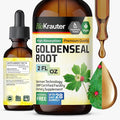 BIO KRAUTER® Goldenseal Root - Pure Vegan Goldenseal Tincture 670mg per Serving 2 Fl.Oz 28-Day Supply - Immune &amp Respiratory Support - Liquid Golden Seal for Digestive Support - Alcohol &amp Suga