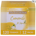 New English Teas Fruit &amp Herbal Tea 120 Teabags 12 Packs of 10 Individually Wrapped Tea Bags Naturally Caffeine Free (Chamomile)
