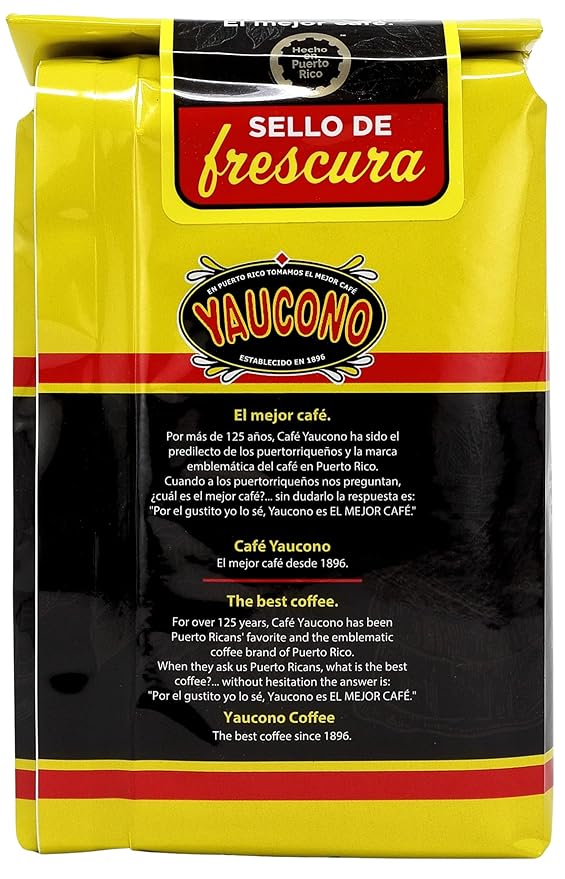 Yaucono Ground Coffee Bagged 8 Ounce (Pack of 8)