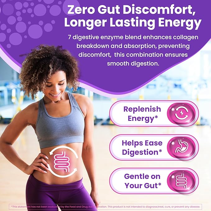 Collagen Gummies for Women &amp Men 3000mg Hydrolyzed Collagen Peptides with Antioxidant Blend &amp Digestive Enzymes Multi Collagen (Type IIIIIIVX) for Anti-Aging Hair Skin Nails Sugar Fr