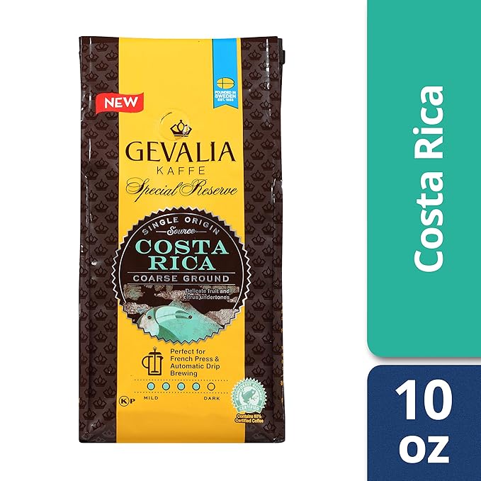 Gevalia Special Reserve Guatemala and Costa Rica Single Origin Medium Roast Ground Coffee Bundle (2 x 10 oz Bags)
