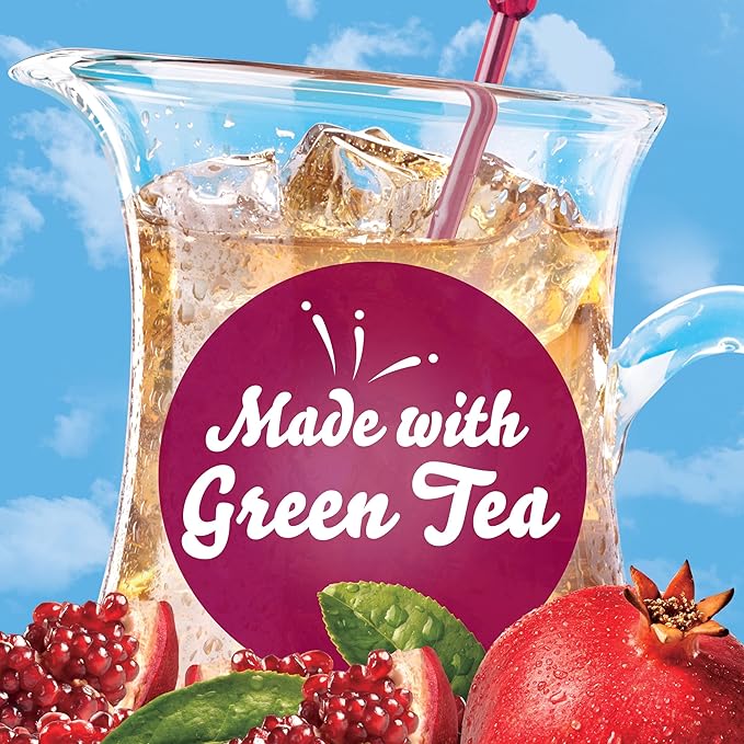 Crystal Light Pomegranate Green Tea Drink Mix 10 Quart Canister (Pack of 6 Canisters)