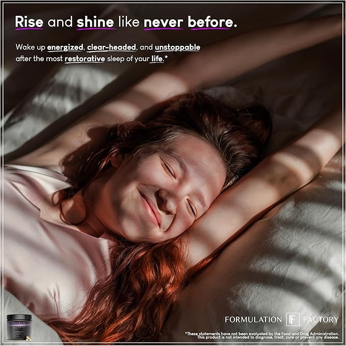 The Night Before 10-in-1 Midnight Maximizer Sleep Aid Stress Relief Cognition Relaxation Recovery Focus Magnesium Glycinate L-Theanine &amp More (120 Capsules – 2 Month Supply)
