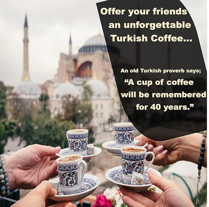 Mahlas Gourmet Turkish Coffee Gold Blend Medium Roast - Premium Quality Freshly &amp Finely Ground 100% Arabica Coffee Beans