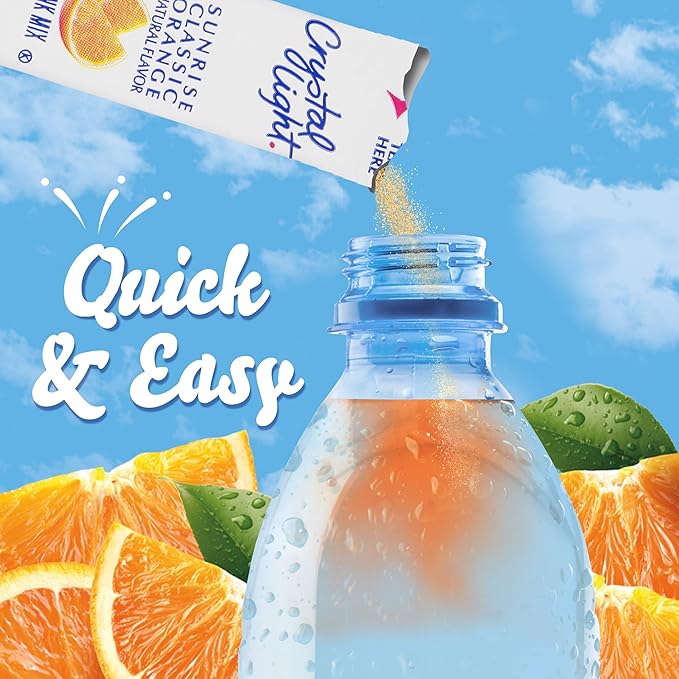 Crystal Light Sugar-Free Orange On-The-Go Powdered Drink Mix 120 Count