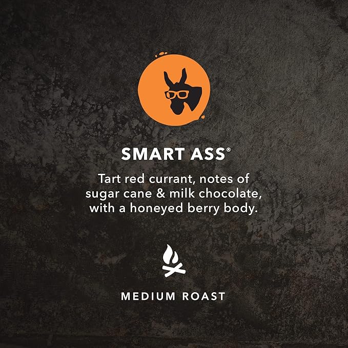 Kicking Horse Coffee Smart Ass Medium Roast Ground Certified Organic Fairtrade Kosher Black284 g (Pack of 6)