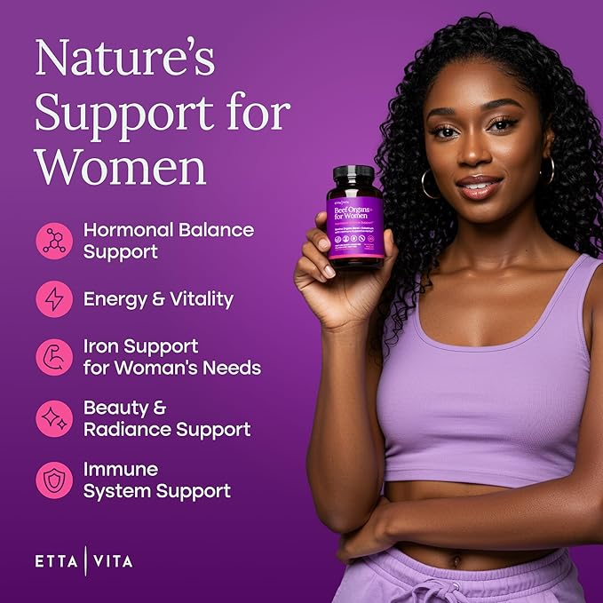 Primal Beef Organ Supplement for Women (Made in USA) Boosted w Shatavari Maca Ashwagandha and Chasteberry - Grass Fed Uterus Ovary Liver Kidney Heart Bone Matrix Gotu Kola and Queen Colostrum