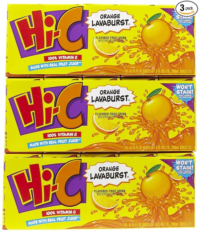 Hi-C Orange Drink Cartons 6.75 oz 3 pk