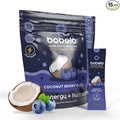 Bobelo Self Carbonating Clean Energy + Hydration Electrolytes Powder Drink Mix Coconut Berry Blitz 100mg Guarana Caffeine Sugar Free 15 Pack
