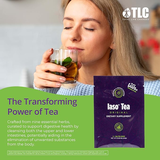 Iaso Brewed Tea (Original) - TLC Cleansing Tea &amp Refreshing Drink Formula for Balanced Lifestyle - 10 Convenient Sachets (5 Packs)