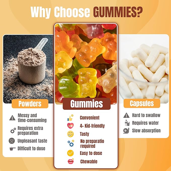 TrueSeaMoss Gummies 3000mg – Irish Sea Moss with Bladderwrack &amp Burdock Root – 3-in-1 Formula – Fruity Flavor – 60 Gummies