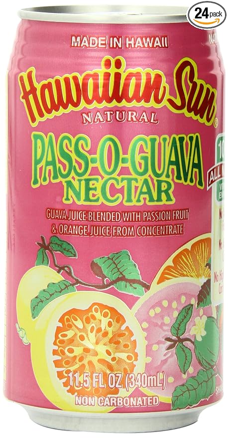 Hawaiian Sun Nectar Pass-O-Guava 11.5-Ounce (Pack of 24)