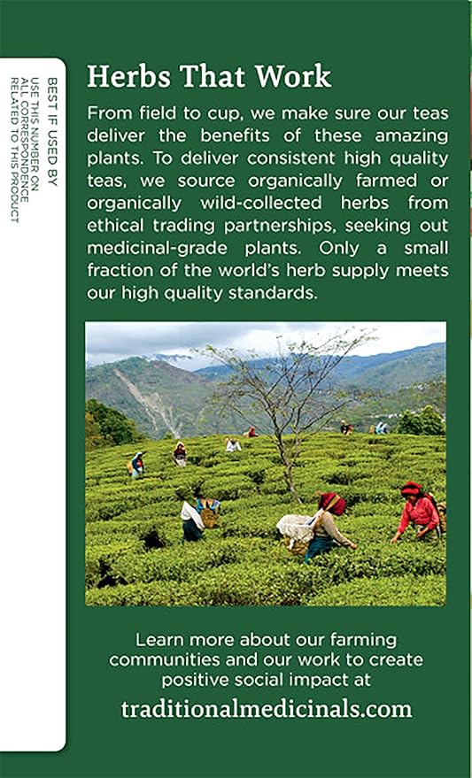 Traditional Medicinals Organic Hawthorn &amp Hibiscus Herbal Tea Promotes Heart Health (Pack of 3) 48 Tea Bags Total