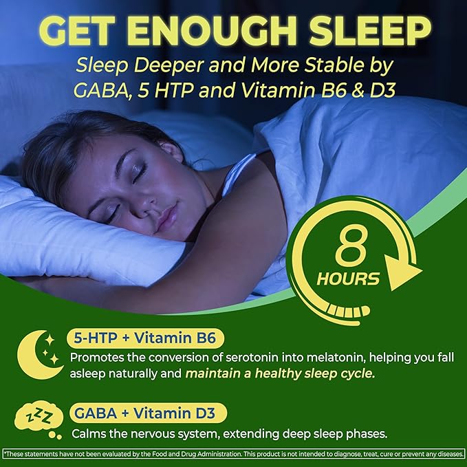 Liposomal L-Theanine 200mg Magnesium Glycinate 400mg Gummies with GABA 5HTP Apigenin Vitamin B6 &amp D3 Ashwagandha Lemon Balm Leaf Melatonin Free Sleep Chewable for Relax Mood &amp Muscle 2
