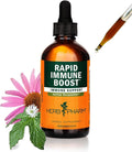 Herb Pharm Organic Rapid Immune Boost: Fast-Absorbing Tincture for Adults Echinacea Tincture with Goldenseal Ginger Extract &amp Elderberry Immune Support Supplement &amp Wellness Aid 4 Oz