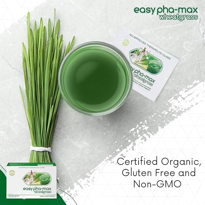 Organic Wheatgrass Powder – 100% Whole Plant with Leaves &amp Roots | Cold-Processed for Nutrient Retention 100+ Vitamins Amino Acids &amp Enzymes | Non-GMO &amp Soil-Free | 66 Travel-Ready Sache