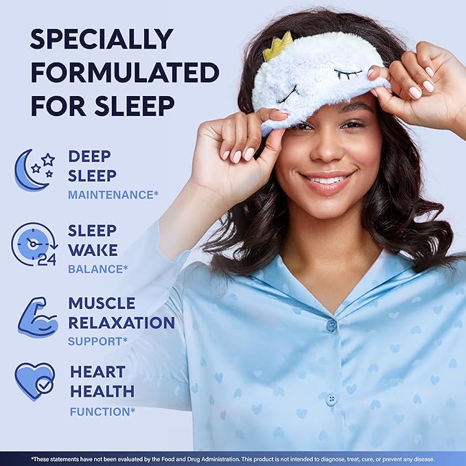 Magnesium Glycinate - Sleep &amp Relaxation Support - Extra Strength Glycinate Glycine &amp Taurine 1500 mg - Magnesium Supplement for Women &amp Men - Chelated &amp High Absorption - Made in USA