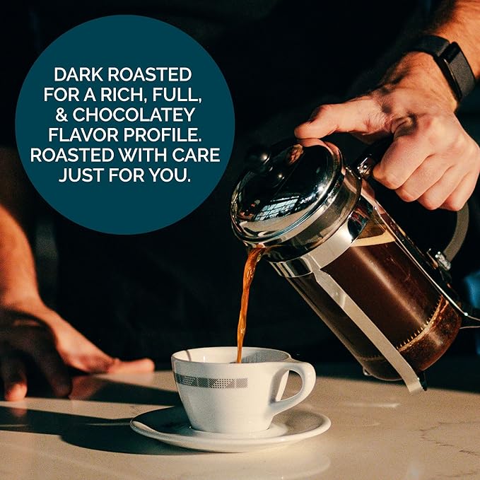 Stone Creek Coffee Dark Roast Whole Bean Coffee – 12 Ounce (Pack of 1) – Smooth Fresh Roasted Coffee Beans with Dark Chocolate Tasting Notes 3 Volcanoes Dark Guatemala