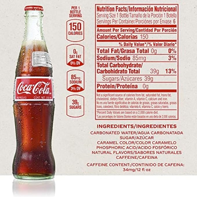 Spot Beverage™ Premium Classic Bottled Soda Brands (12-Pack Mexican Cane Sugar Coke)