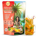 OVIA Yerba Mate Tea Instant Powder for Weight Loss with Vitamin D3 &amp B12 and Lion’s Mane – Prebiotics &amp Probiotics for Clean Energy Focus &amp Digestive Support | Zero Sugar - Peach Mango - 3