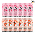 OLIPOP - Pink Pops Variety Pack Healthy Soda Variety Pack Prebiotic Soft Drink Supports Digestive Health High Fiber Low Calorie Low Sugar (12 oz 12-Pack)