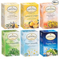 Twinings Herbal Tea Bags Variety 6-Pack – Naturally Caffeine-Free Teas Peppermint Red Rooibos Lemon &amp Ginger &amp Camomile Varieties 20 Count Each