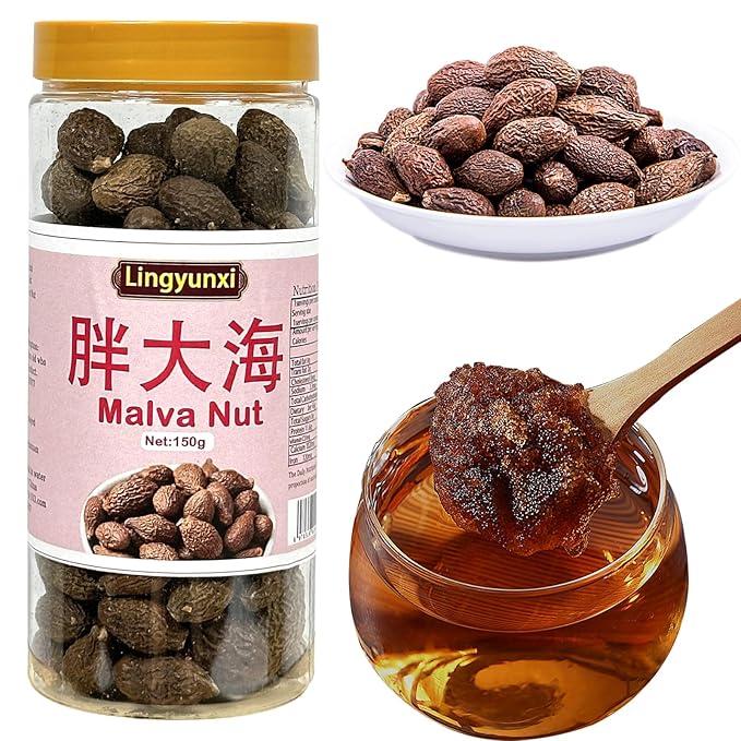 Lingyunxi Niranjan Phal Malva Nut 5.3oz/150g Sterculia Lychnophora Tea Dried Pangdahai Pang Da Hai Tea Chinese Herbal Tea 胖大海 润喉茶