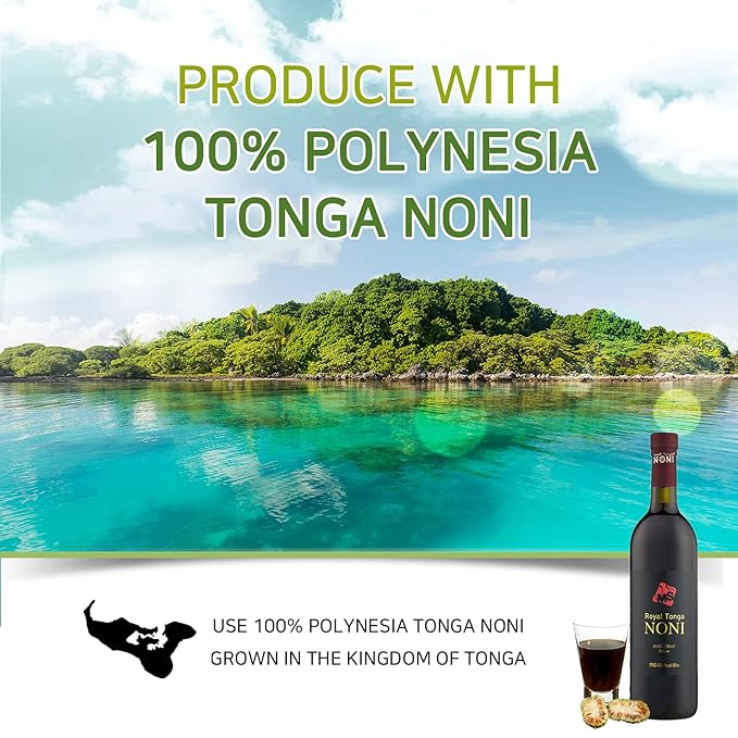Royal Tonga Noni - 100% Authentic NONI Juice(2PK Case) 25oz Bottles | Noni Juice | Nonie Juice | Noni Drink | Nona Juice | Jugo de Noni | Noni Fruit | Real Noni