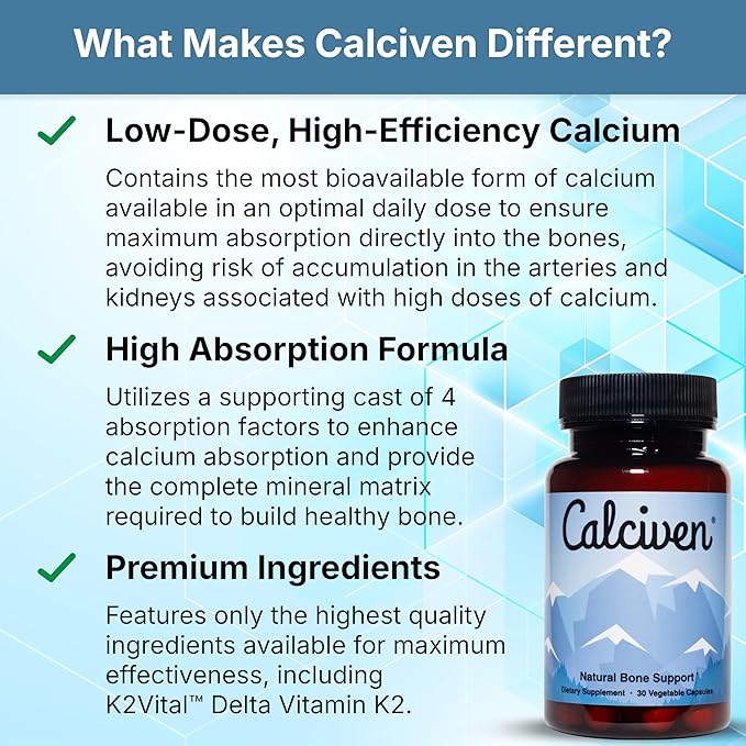 Natural Bone Support Supplement - Non-GMO Gluten-Free
