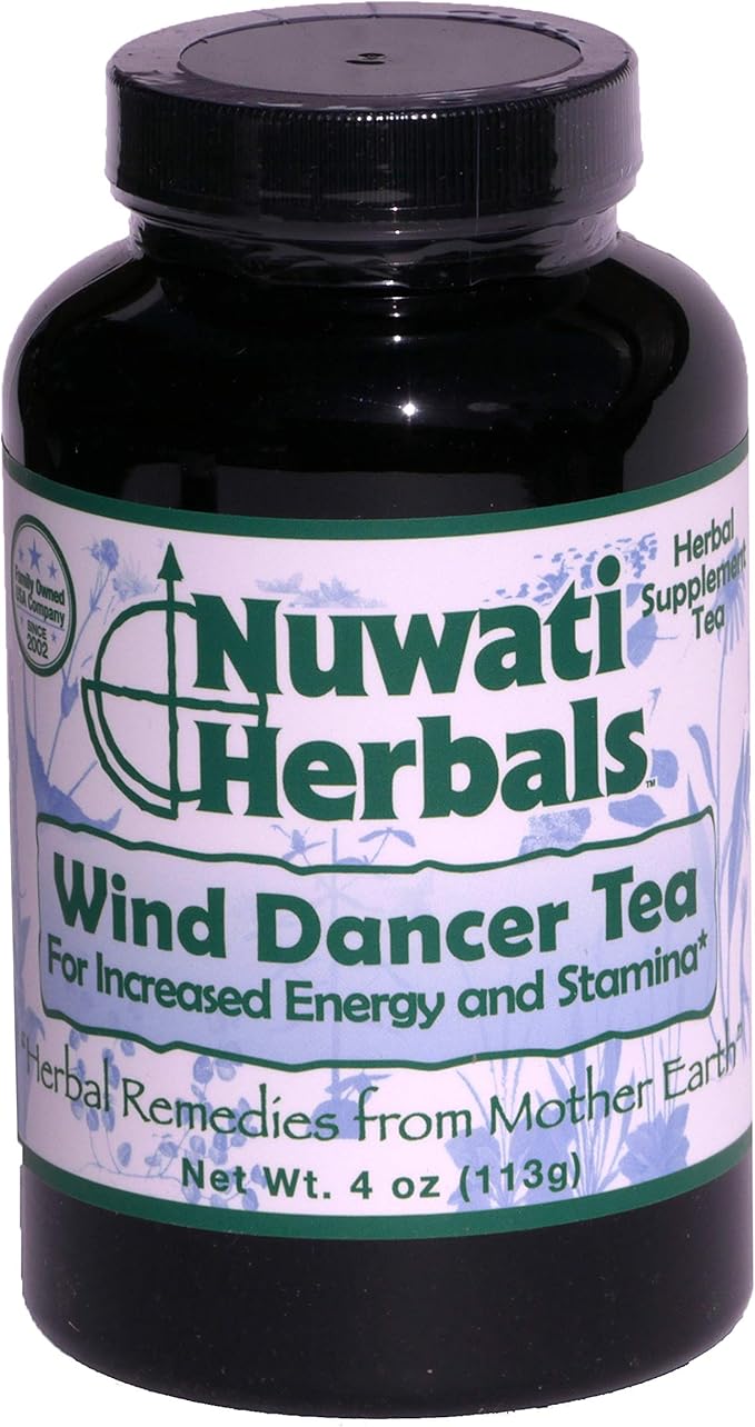 Nuwati Herbals Wind Dancer Tea – for Increased Energy and Stamina – Herbal Loose Leaf 4 Ounces