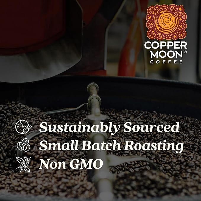 Copper Moon Medium Roast Whole Bean Coffee Hazelnut &amp Cream Blend 5 Lb