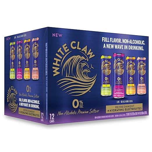 WHITE CLAW SELTZER WORKS Non-Alcoholic Zero Proof Sparkling Water Variety 12pk Cans 12 FZ