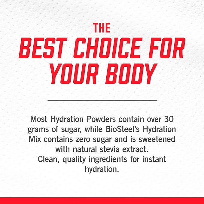 BioSteel Electrolytes Powder Variety Pack - 30 Hydration Packets with Essential Element Electrolytes 3 Flavors: Rainbow Twist Blue Raspberry Mixed Berry Electrolytes Powder Packets