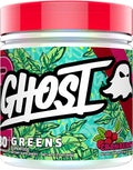 GHOST Greens Superfood Powder Cranberry- 30 Servings - 19 Super Greens &amp Reds Fruits Vegetables Spirulina &amp Chlorella Prebiotics 10 Billion CFU Probiotic &amp Digestive Enzymes - Soy-F