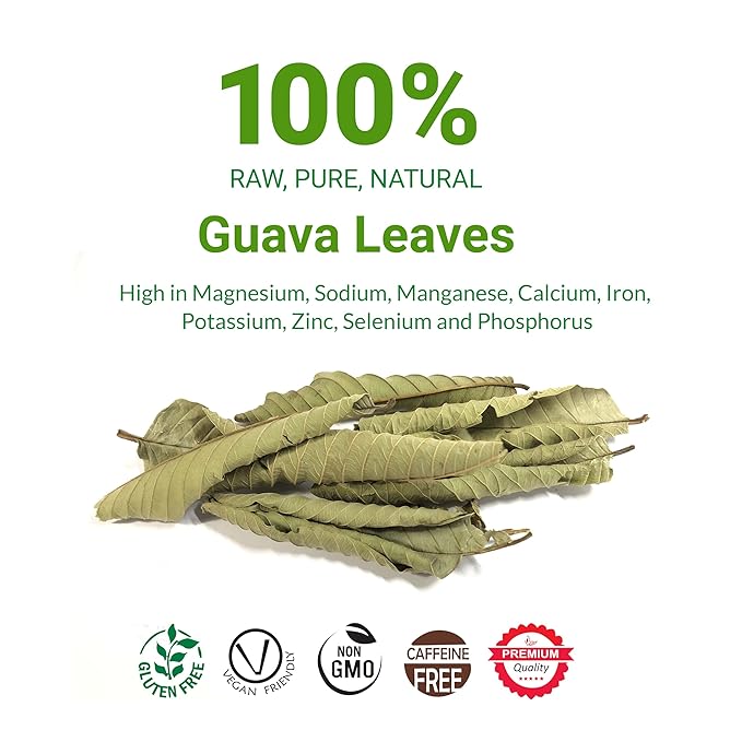 Akshit Dried Guava Leaves Hojas De Guayaba Secas13oz Natural Dried Leaves Aromatic Guava Leaf Tea Vegan Non GMO.