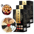 KWOLYKIM 3 Boxes Kidney Formula Ginseng Ten Treasure Tea 10 Precious Natural Ingredients Formula Ginseng Tea Men's Ten Treasure Chinese (30 bags/27.51oz)
